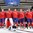 OSTRAVA, CZECH REPUBLIC - MAY 8: Team Norway enjoys their national anthem after defeating Team Slovenia 3-1 during preliminary round action at the 2015 IIHF Ice Hockey World Championship. (Photo by Richard Wolowicz/HHOF-IIHF Images)

